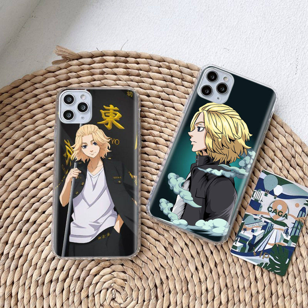 Чехол DT25 Tokyo Revengers для Samsung A04 A14 A23 A34 A54 M23 M33 M52 M53 Realme 10 9 C30S C35 C55 VIVO Y02S Y21 Y33S Y51 X80 Pro Прозрачная крышка