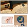 5pcs /set Magnetic Clip Sleeve Magnetic Buckle PU Leather Magnetic Bookmark Double-sided Magnet Clip for Diaries And Books