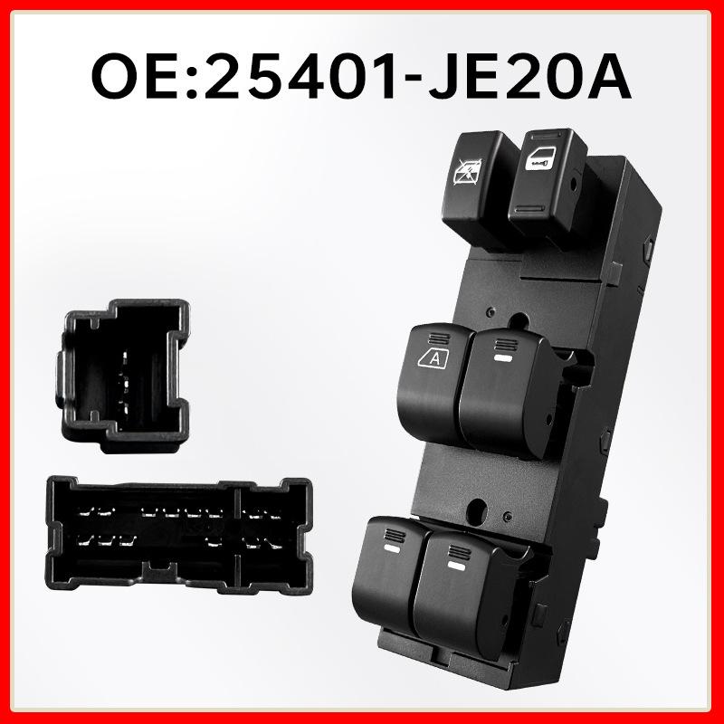 Переключатель стеклоподъемника водительской двери 25401-JE20A для Nissan Sunny/Qashqai