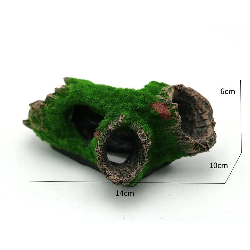Aquarium Decoration Moss Tree House Resin Cave Fish And Shrimp Hiding House Landscaping Fish Tank Decoration Accessories