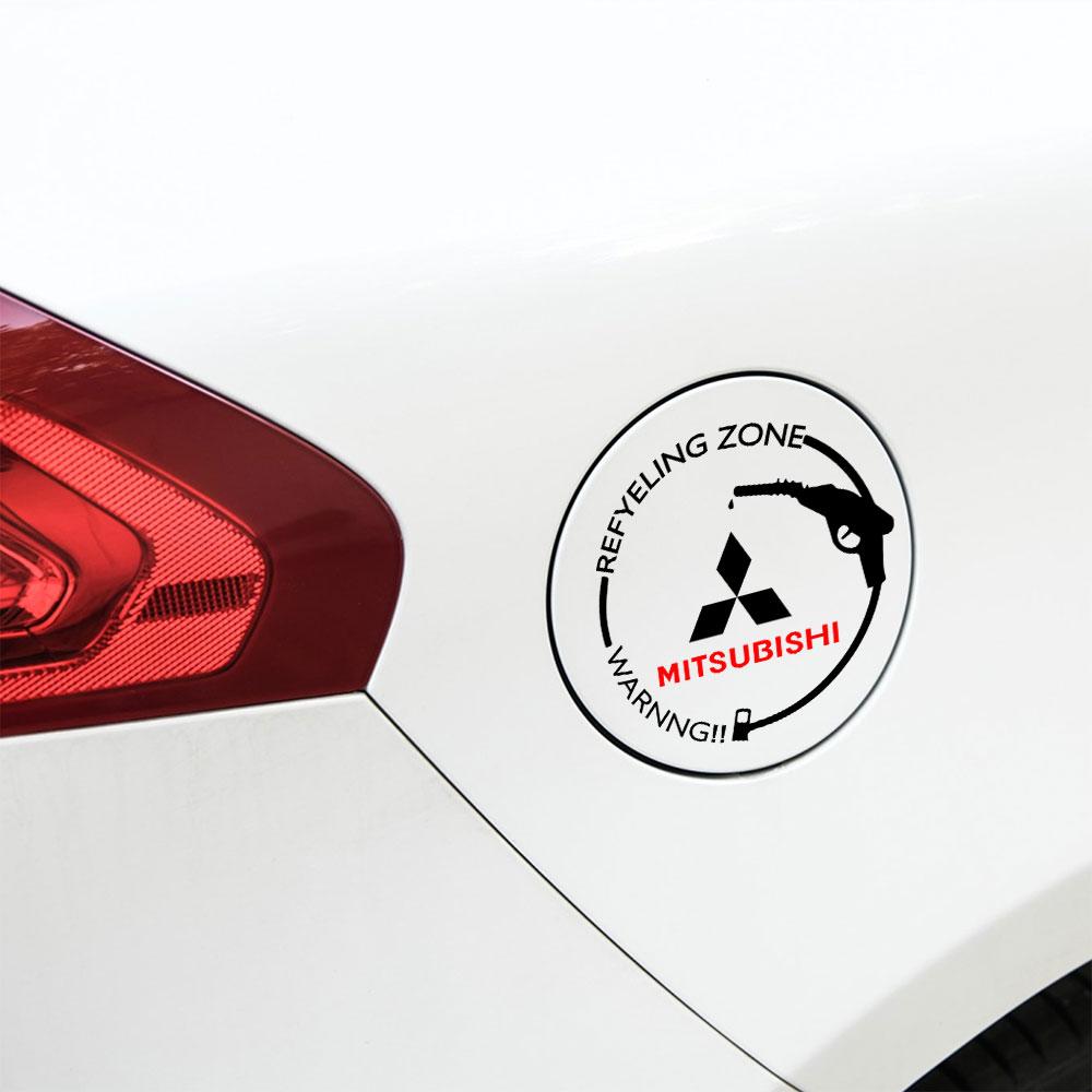 jbvr8 Car Fuel Tank Cap Decoration Sticker Auto Exterior Decals Cover For Mitsubishi Outlander Lancer 10 9 ASX RALLIART Eclipse L200