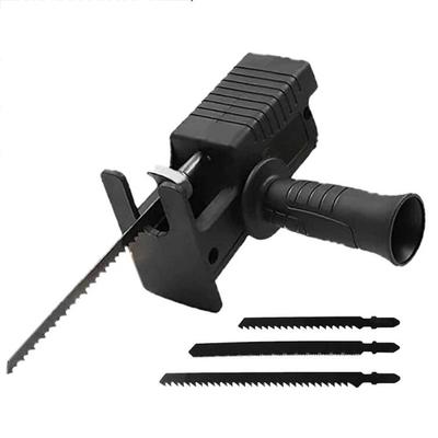 Портативный возвратно-поступательный электрический пильный адаптер, аккумуляторная электрическая дрель, модифицированная насадка для инструмента с пильными полотнами для резки дерева и металла