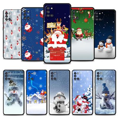 Чехол для телефона Samsung Galaxy A52s A73 A72 A53 A33 A32 A22 A02s A21s A12 A31 A51 A71 A41 A23 A11 Capa Merry Christmas Snowman