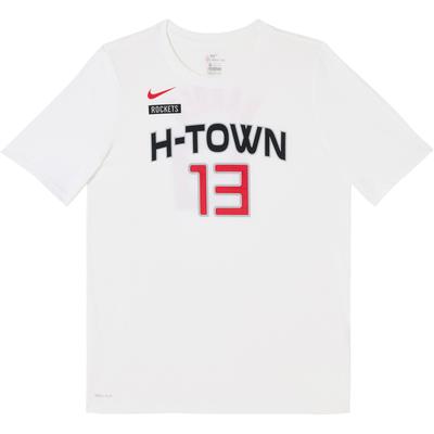 Коллаборационная футболка НБА Dri-Fit Houston Rockets 13 Джеймс Харден Спортивная быстросохнущая футболка с коротким рукавом для баскетбола Детские топы 3Z2B7BBV6-RCKJH