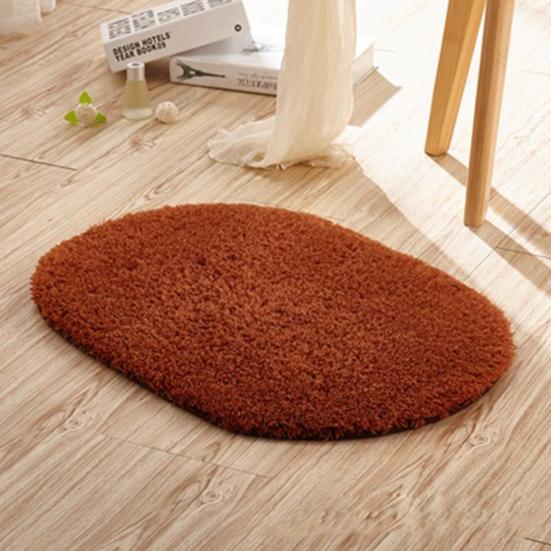 Yousheng Водопоглощающий овальный плюшевый нескользящий напольный коврик для гостиной