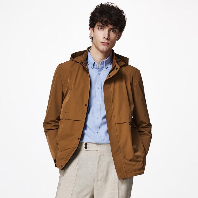 Zhuangji Men's Lightweight Hooded Cardigan Jacket