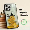 Матисс Моне Черная Кошка Забавное Искусство Чехол Для Телефона Для iPhone17,16,15,14,13,12,11 Plus,Pro Max Магнитный Для Magsafe Беспроводная Зарядка