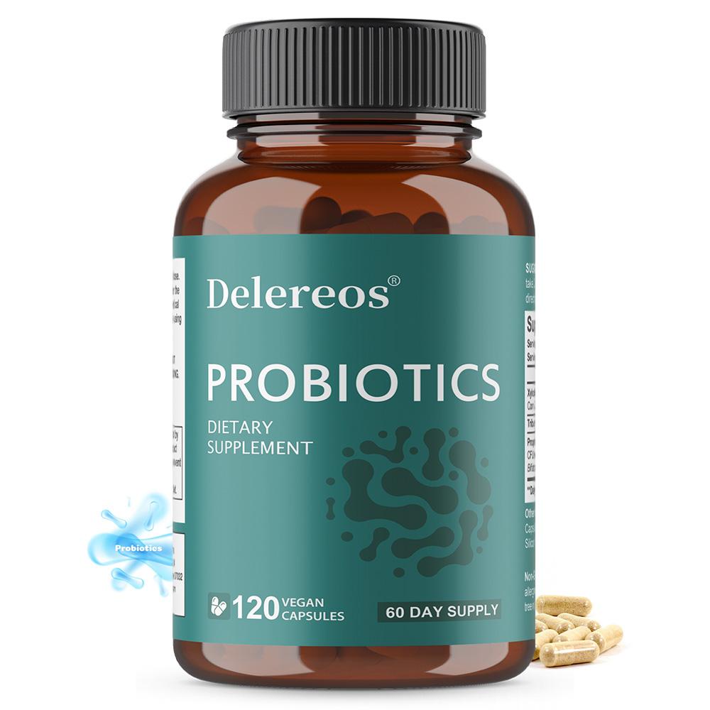 Probiotics Dietary Supplement, With Xylooligosaccharide, 120 Capsules Per Bottle