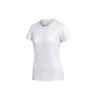 Mesh Hollow-Out Casual Sports Short Sleeve T-Shirt Women Tops White BR9837