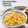 Stainless Steel Food Strainer Colander Rust-Proof Cocktail Sieve New Tea Strainer  for Kitchen