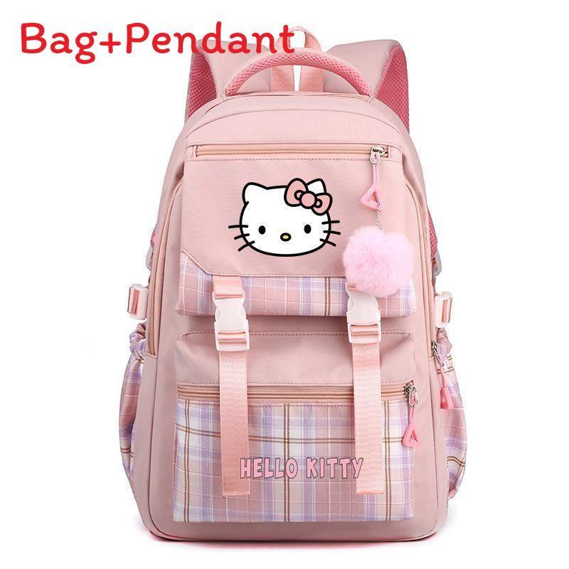 Школьный рюкзак Hello Kitty для девочек и мальчиков в городском минималистичном стиле с системой вентиляции для путешествий
