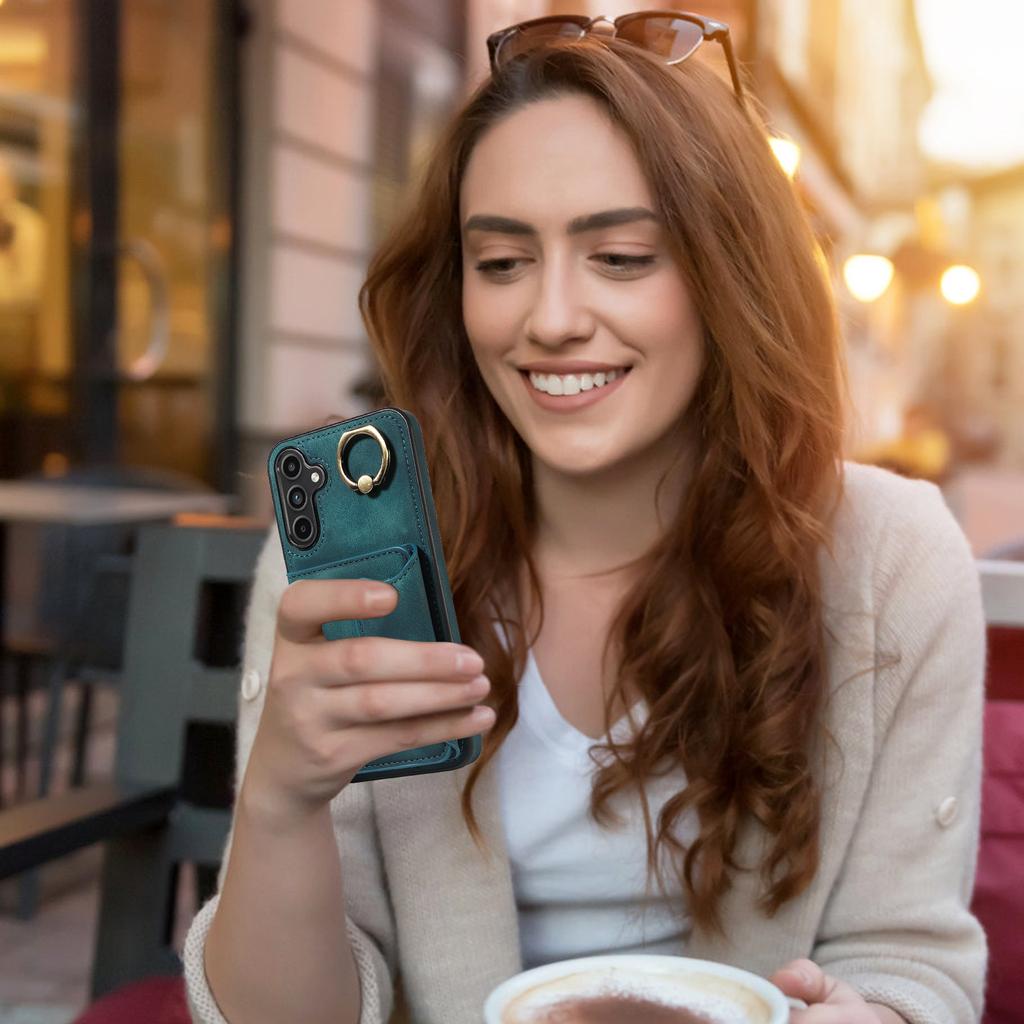 Для Samsung Galaxy A15 (4G),Samsung Galaxy A15 5G Кольцо Кронштейн Держатель Карты Слоты Крышка Чехол Для Телефона