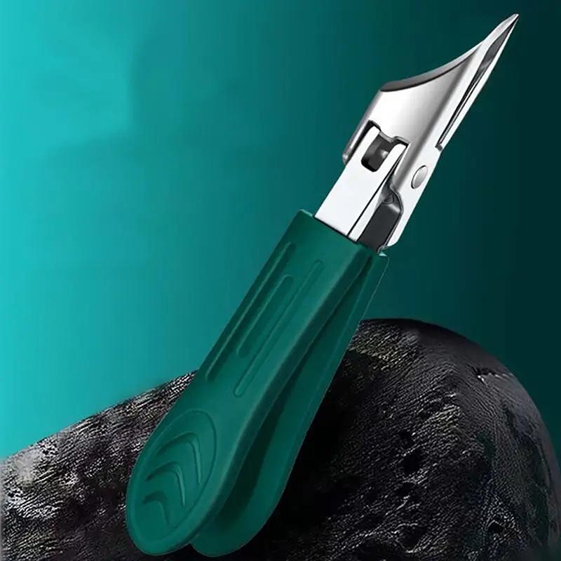 Изогнутые кусачки для ногтей из нержавеющей стали для ногтей на руках и ногах, кусачки, предотвращающие разбрызгивание, средство для удаления кутикулы, кусачки для ногтей