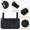 Waterproof Wheelchair Side Pouch Multipocket Wheelchair Hanging Bag Armrest Hanging Handle Holder Wheelchair Accessories