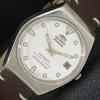 VINTAGE ORIENT AUTOMATIC 46943 JAPAN MENS WHITE COLOR DIAL WATCH A701826-5 R207-a701826