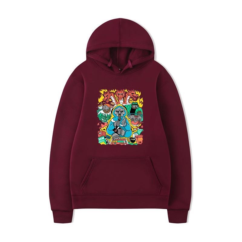 Rip Mf Doom Hoodie Men Fashion Long Sleeve Sweatshirts Hip