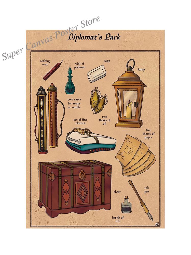 Забавный артист, дипломат, ученый, пакет, мыльная лампа, молоток, художественный принт, постер, холст, картина, винтажное украшение для стены, комнаты