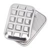 Metal Push Card Slider Toy Alloy Decompression Stress Relief Push Slider Chocolate Engraved Pattern