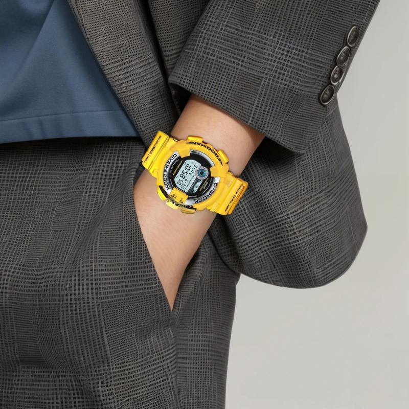 Casio G-SHOCK Серия G-SHOCK FROGMAN, водонепроницаемость 200 метров, кварцевый механизм, полимерный ремешок, японские и корейские часы, тот же стиль для мужчин GF-8250-9JF