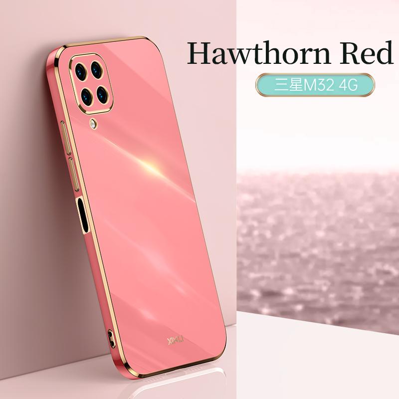 For Samsung Galaxy M32 4G Case Luxury Square Plating SM-M325FV, SM-M325FV/DS Phone Case ShockProof Silicone Back Cover Fundas