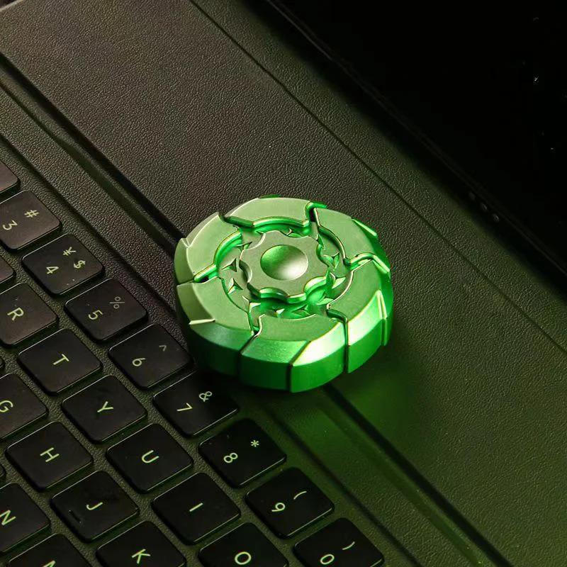 Бесшумный вращающийся гироскоп, магнитный гироскоп, вращающийся на 360°, с жидкостными подшипниками, сенсорная игрушка-спиннер для снятия стресса для взрослых