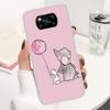 Мультяшный розовый чехол-слон для Xiaomi Poco X3 Nfc X5 X6 X7 Pro F7 Ultra F6 F5 F4 M6 M5S X4 GT M4 M3 F3 Мягкая защитная крышка Po