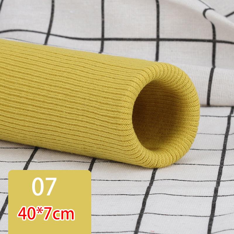 Шитье для одежды своими руками, хлопковая подол, нижняя манжета, эластичная трикотажная ткань в рубчик с резьбой