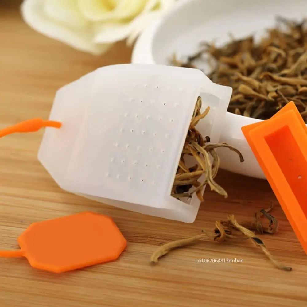 Food-grade Silicone Tea Bags Colorful Style Strainers Herbal Loose Tea Infusers Filters Scented Teaware Infusers Kitchen Tools
