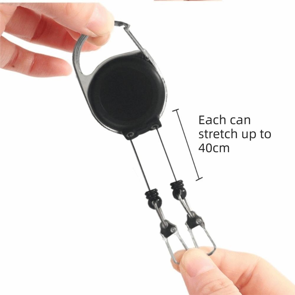 1pc Durable Cord Retractable Keychain Roll Retractable Badge Keyring  Badge Display