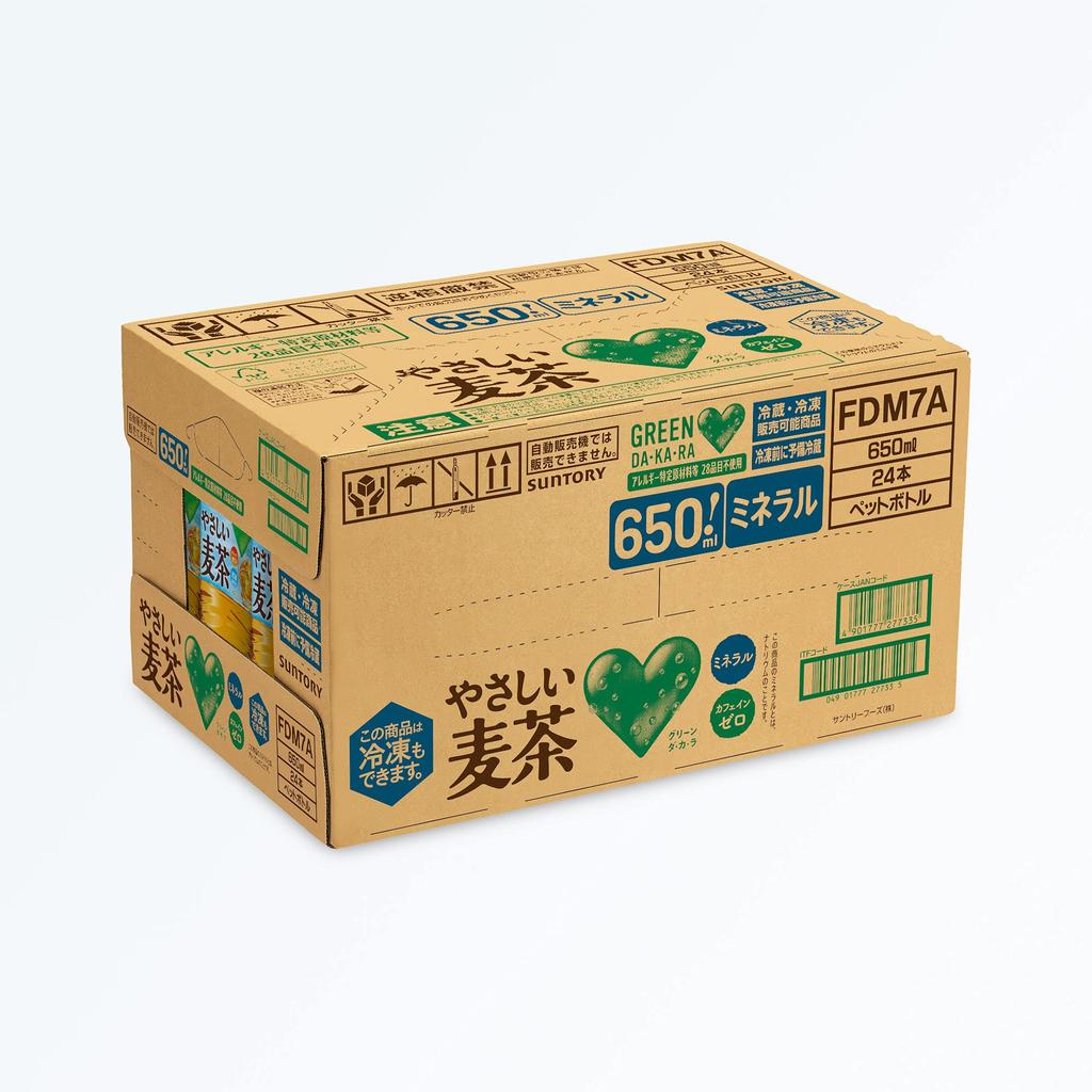 Suntory GREEN Easy barley tea 650ml x 24 bottles DA KA RA (Green Dakara)
