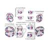 Tableware Dollhouse Miniature Tea Set Miniature Porcelain Tea Cup Set  Doll House Accessories