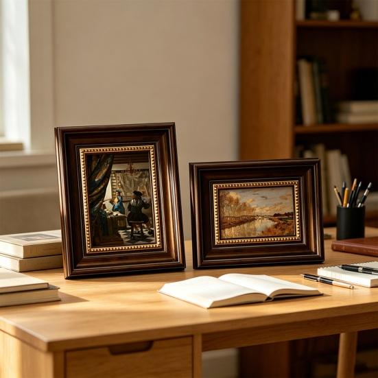Ретро Рамка Po Frame Рамка для демонстрации искусства Восточная эстетика Настенный декор Пустая рамка для DIY