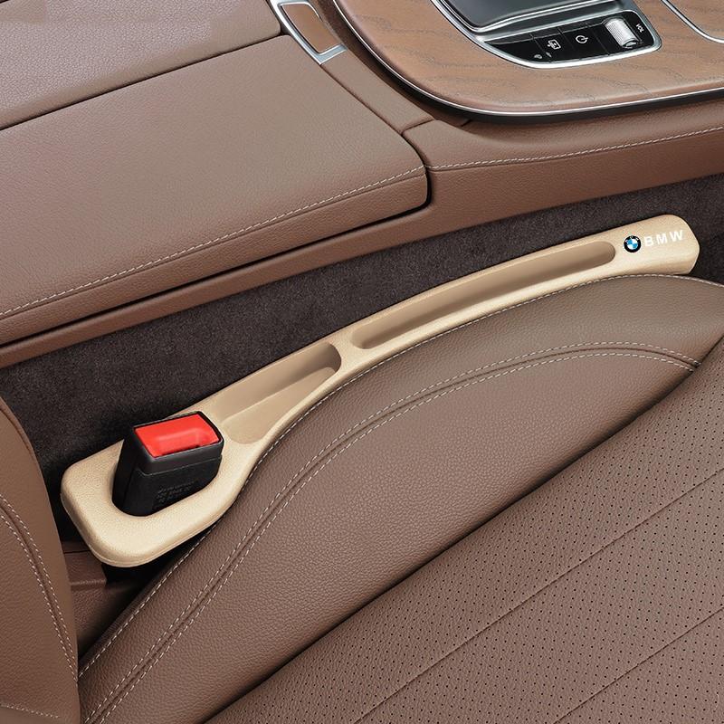BBIX7 2PC Car Seat Gap Filler Organizer Waterproof Anti-leak Stopper Strip For BMW 1 2 3 4 5 7 Series X1 X3 X4 X5 X6 X7 F10 F20 F30