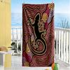 Australian Aboriginal Style Beach Towel High Absorbency & Quick-Dry Comfortable Lightweight Perfect for Traveling Yoga Camping and Swimming