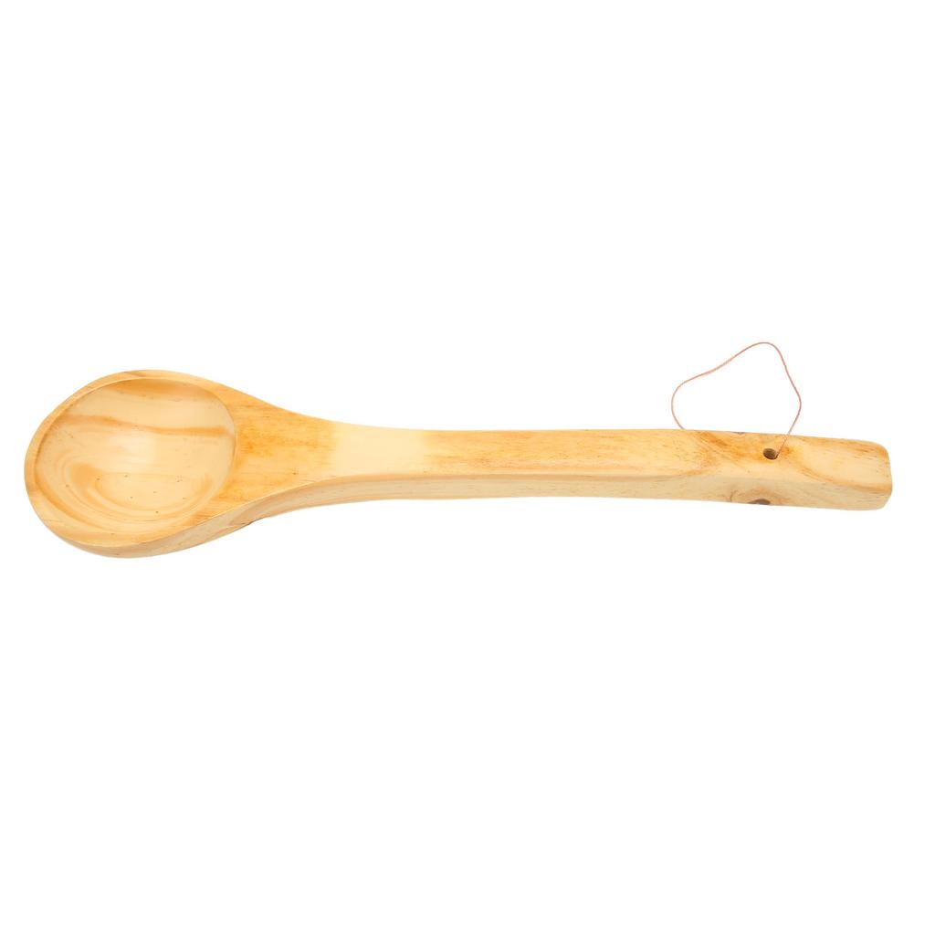 Sauna Ladle Large Capacity Long Handle Portable Wooden Sauna Ladle Scoop for Tea Wine Water