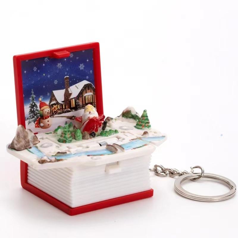 Брелок-брелок 3D Pop-Up Puzzle Book с сценой крепости для снятия стресса и в качестве креативного подарка
