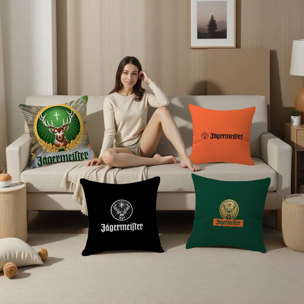 Hot J-Jagermeisters Personalized Picture Text Home Decorative Pillows Household Gifts 45X45Cm