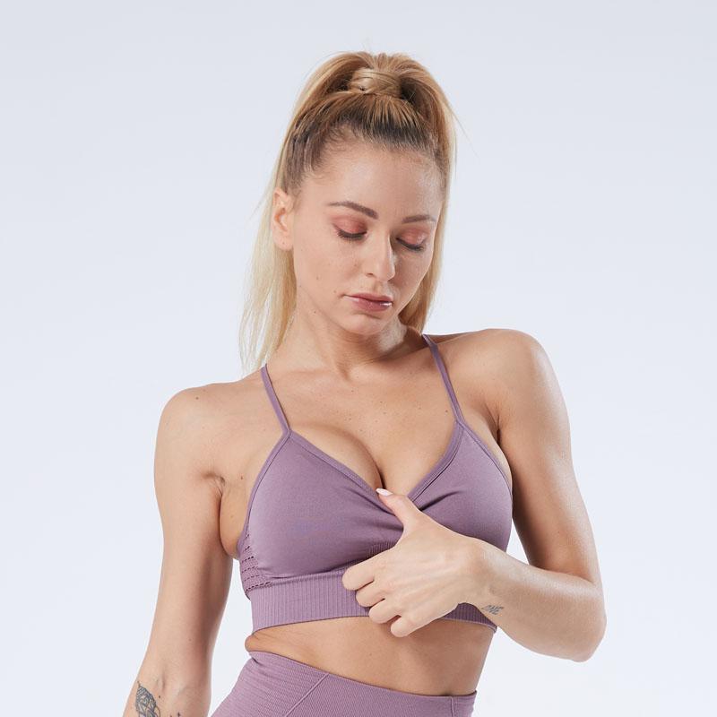 Дышащий спортивный бюстгальтер для женщин, эластичный спортивный топ, бесшовный жилет для фитнеса, бюстгальтер для йоги для бега