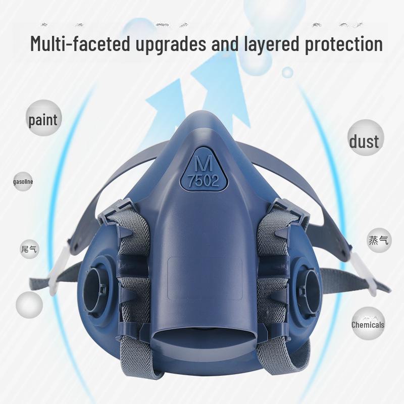 Силиконовый противогаз для защиты от покраски, пестицидов, химикатов и пожаров