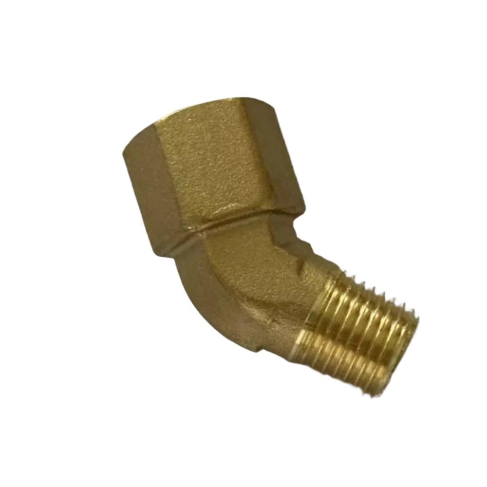Круглый 1/8" 1/4" 3/8" NPT Внутренняя на Наружную Угольник 45 Градусов Латунный Блок Фитинг Трубный Соединитель Вода Газ Топливо