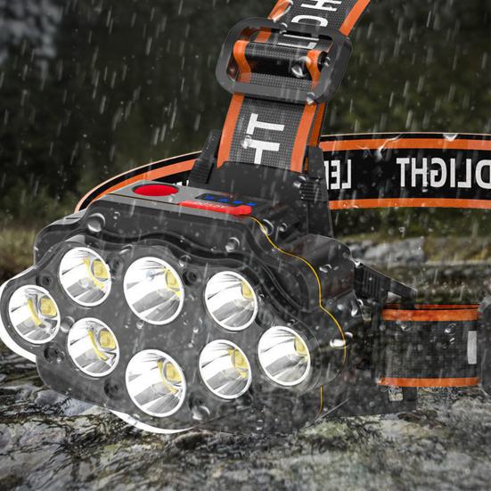 Bicycle Headlight 360 Degrees Adjustable LED Indicator USB Rechargeable Super Bright Lightweight Night Riding Road Mountain Bike Front Lamp