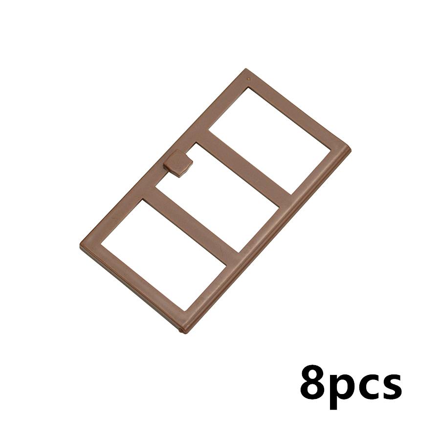 City Window Building Up Cubes Custom Build House Door Frame Glass Bricks Parts Fits 60594 60616 60621 60596 MOC Educational Tool Parts Fo