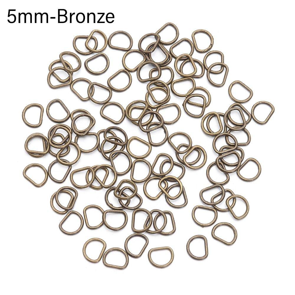 4мм/5мм Мягкие игрушки Мини Сверхмаленькая D-пряжка Сделай сам Куклы Пряжки Аксессуары для кукольных сумок Пуговицы для ремня