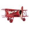 Wrought Iron Metal Biplane Ornament Moving Vintage Aircraft Decor  Home Decoration