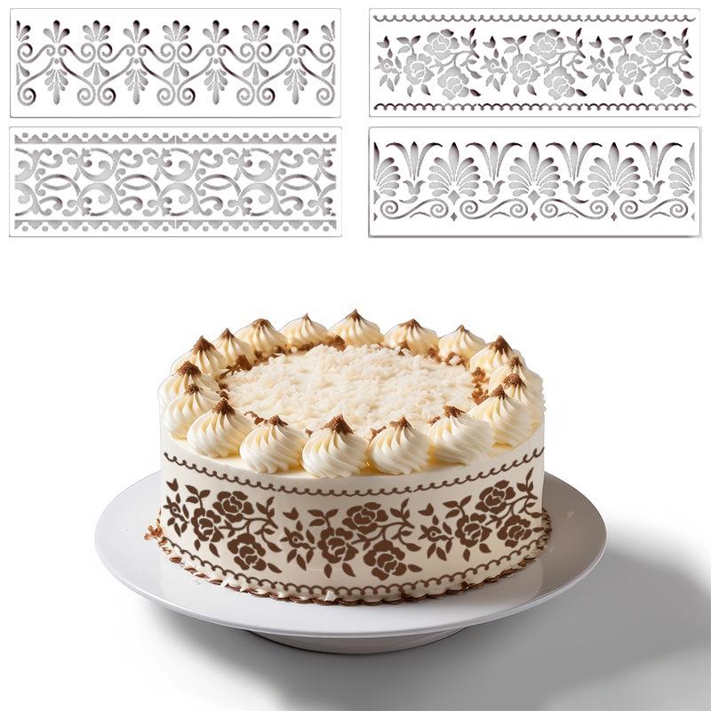 Трансграничная ретро-узорная форма для тиснения торта - DIY шаблон для кружевной отделки