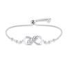 Fashion Lucky Sunflower Pendant Bracelets for Women Sparkling Zircon Infinity Symbol Bracelet Valentine's Day Jewelry