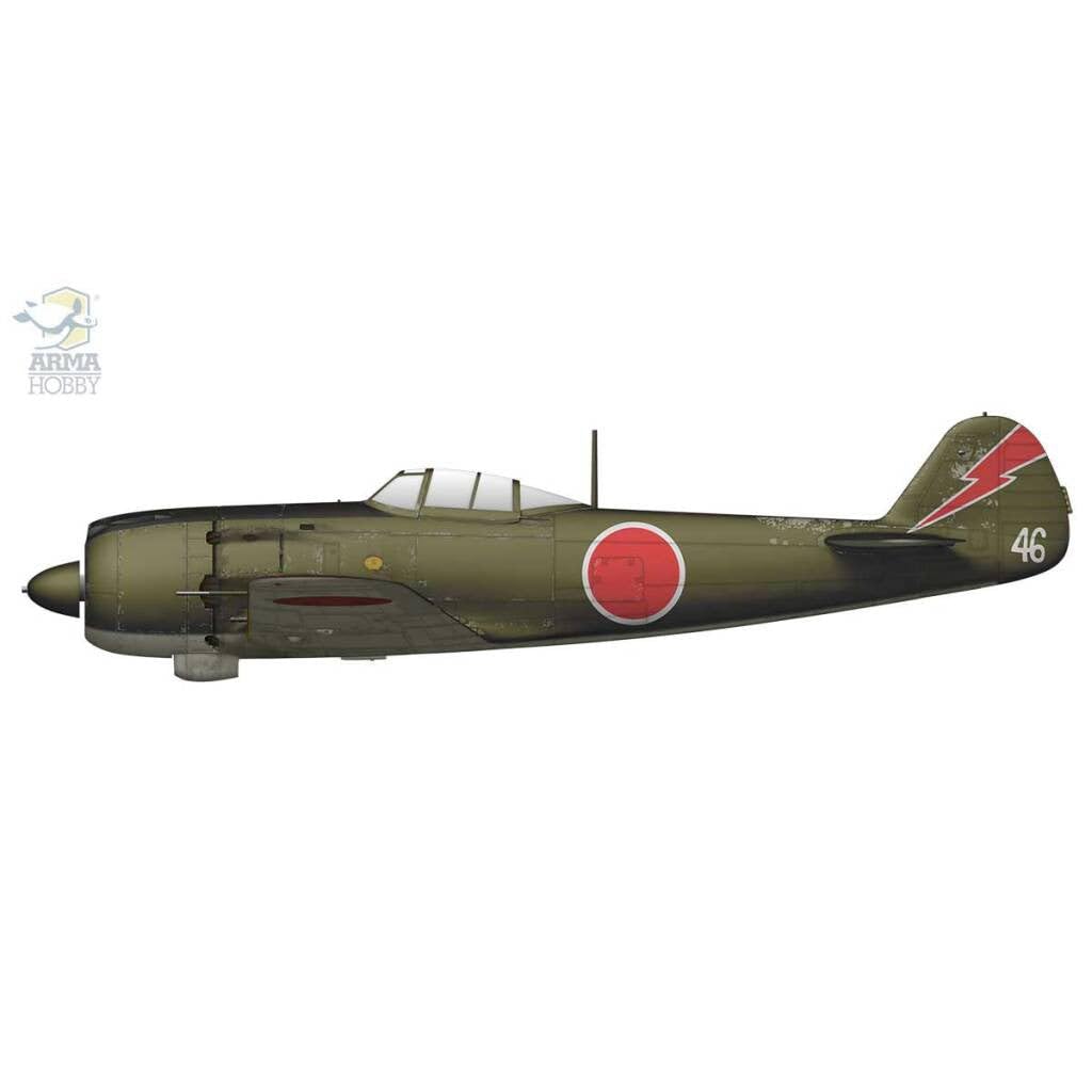 Arma Hobby Scale Japanese Army Nakajima Type 4 Fighter Hayate Expert Set Plastic Model Kit ADL70051 1/72 Ki-84