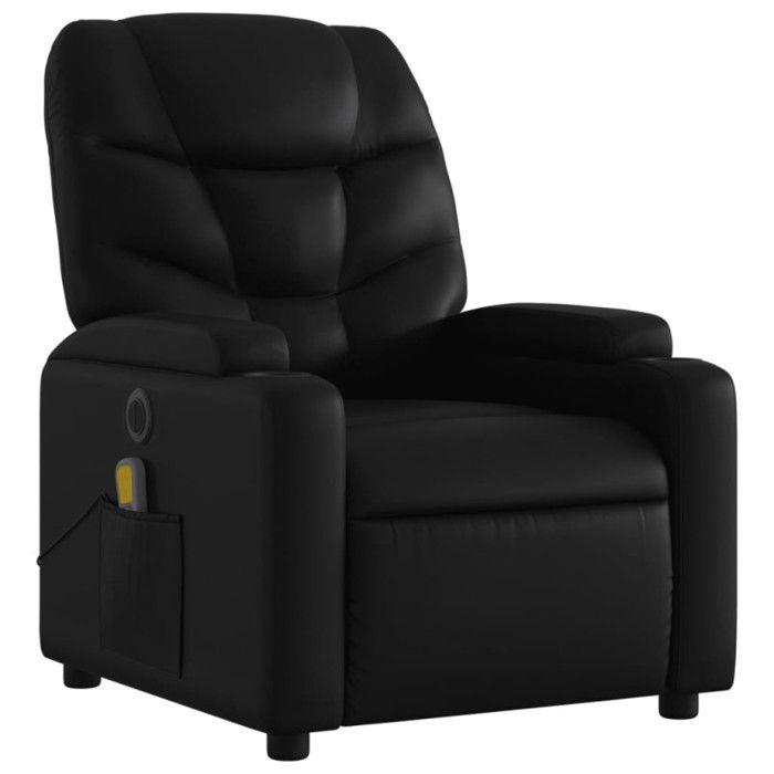 VidaXL Fauteuil de Massage Inclinable Électrique, Chaise de Relaxation avec Dossier et Repose-pied Réglables, Siège de 3204651