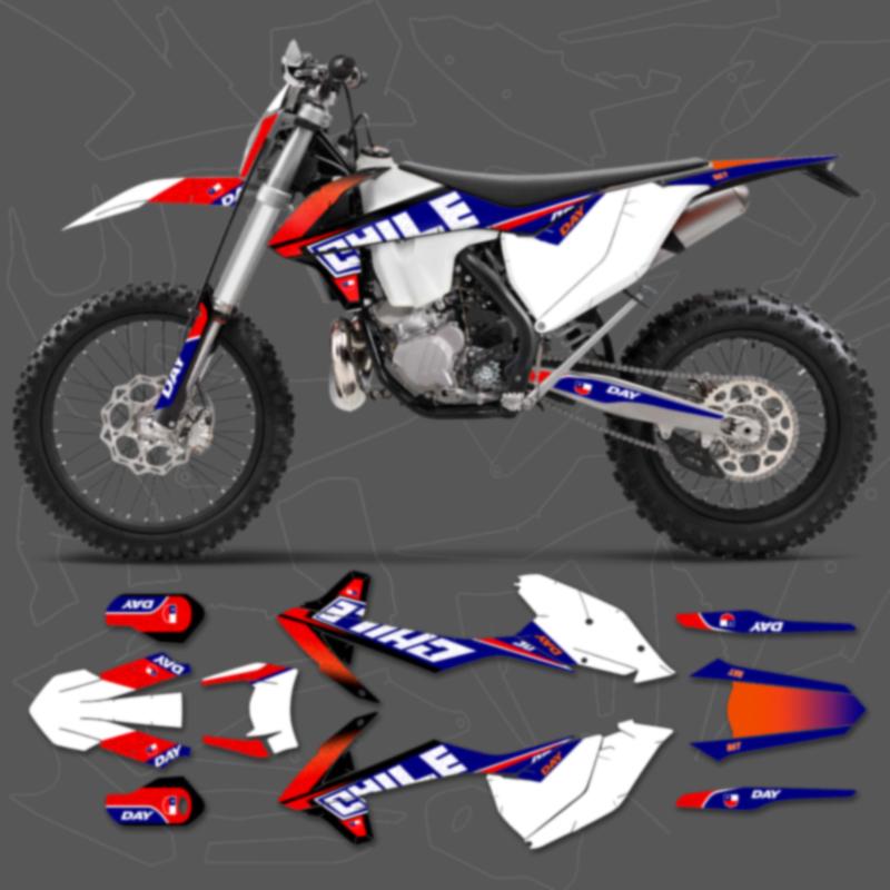 Графические наклейки DSMTECH Комплекты наклеек Для KTM 125 250 350 450 500 SX SXF XC XCF 2016 2017 2018 EXC EXCF XCW 2017 2018 2019 003