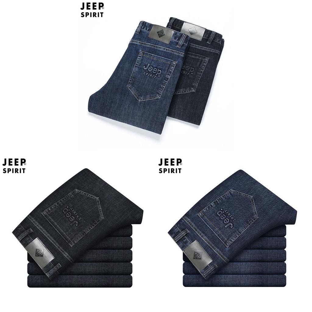 Jeep Spirit Mens Stretch Casual Pants For Business And Leisure In Spring Autumn